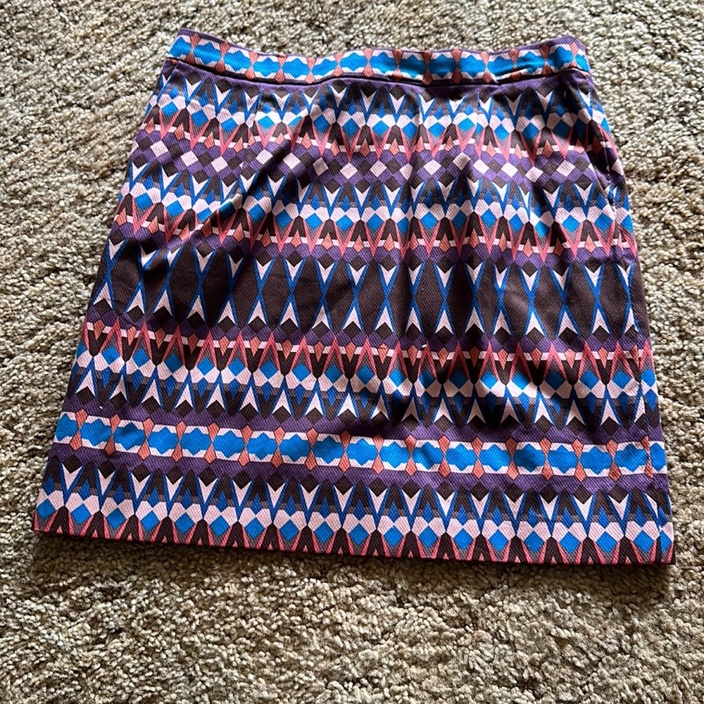 JCrew Patterned Aline skirt